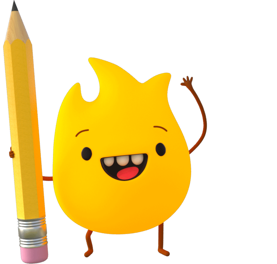 Firebasel Sparky hugging a heart